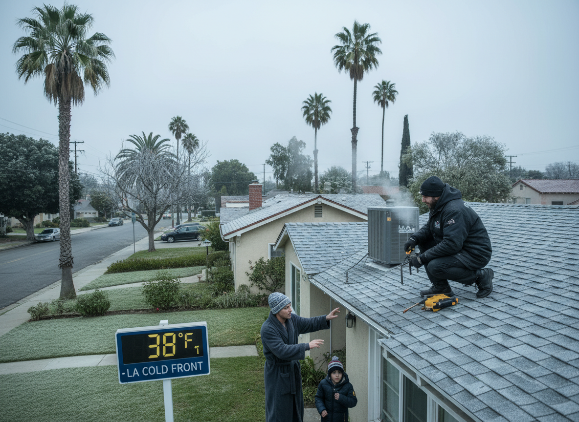 Heating Repair Needs for Los Angeles Homes During Winter Cold Fronts